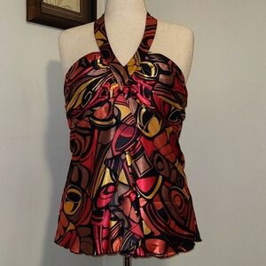 EUC - Spense Silky Halter Top - Size Large